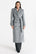 MALWINA maxi coat melange gray