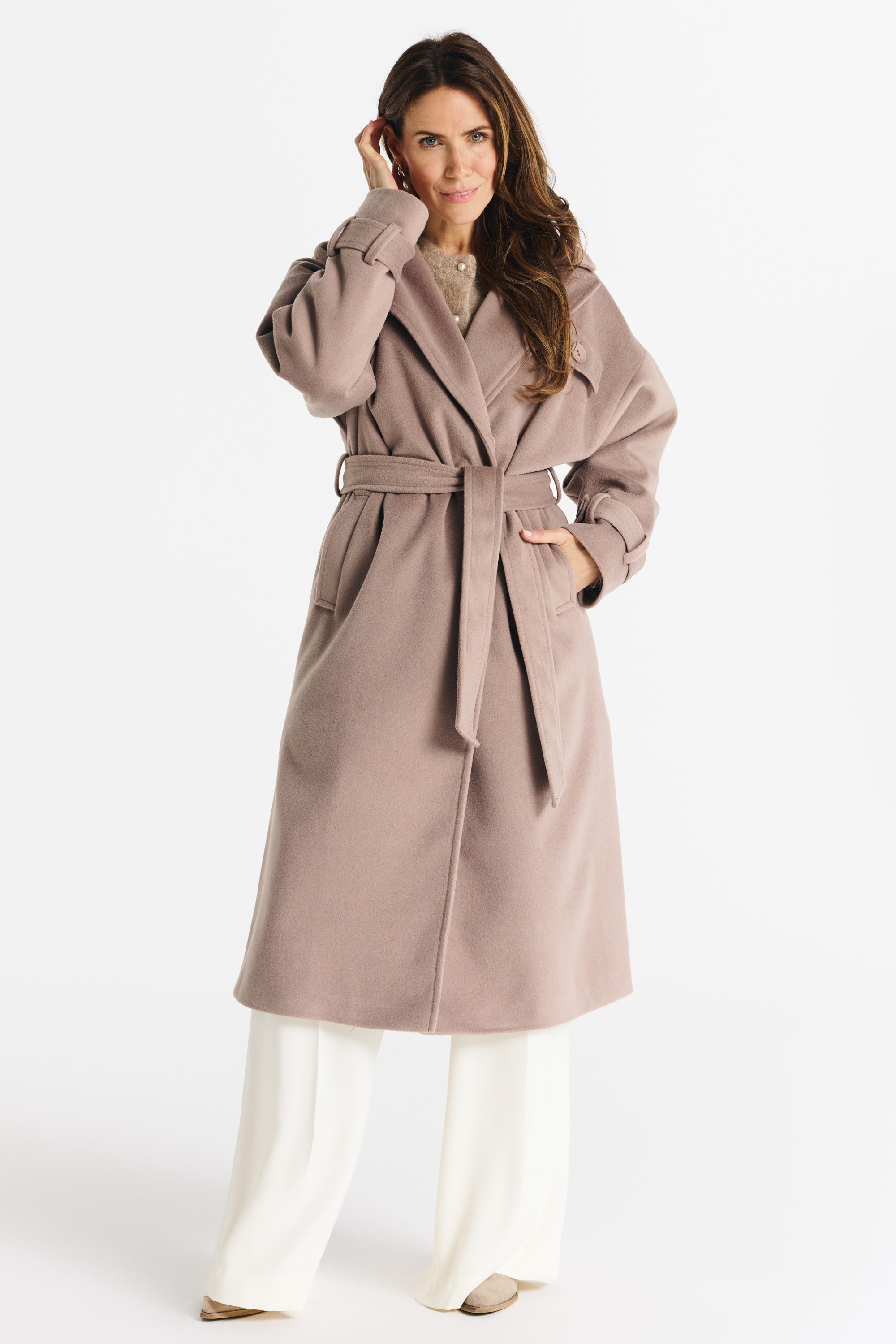 LUNA 2.0 coat dark beige