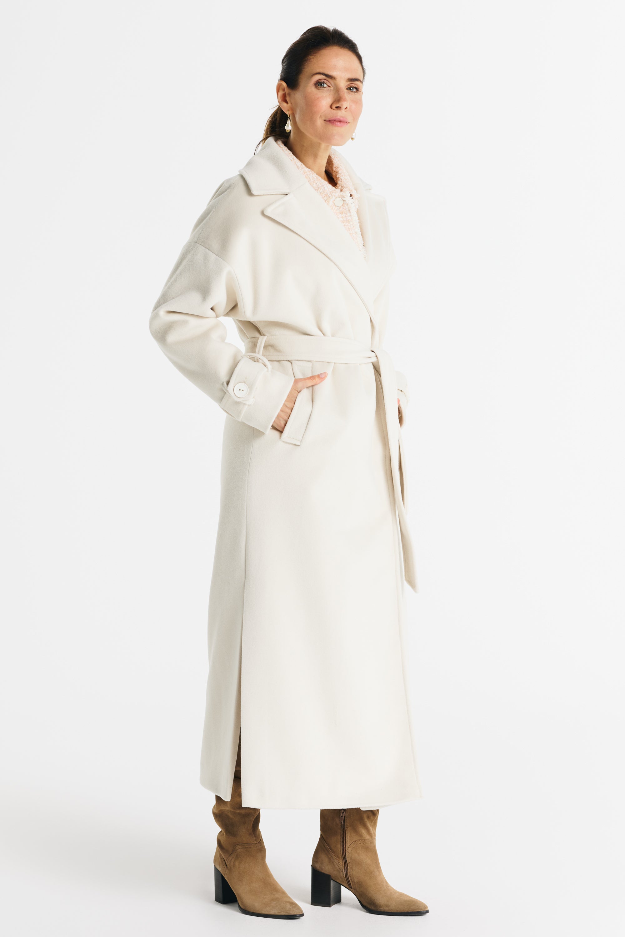 SALMA ecru coat