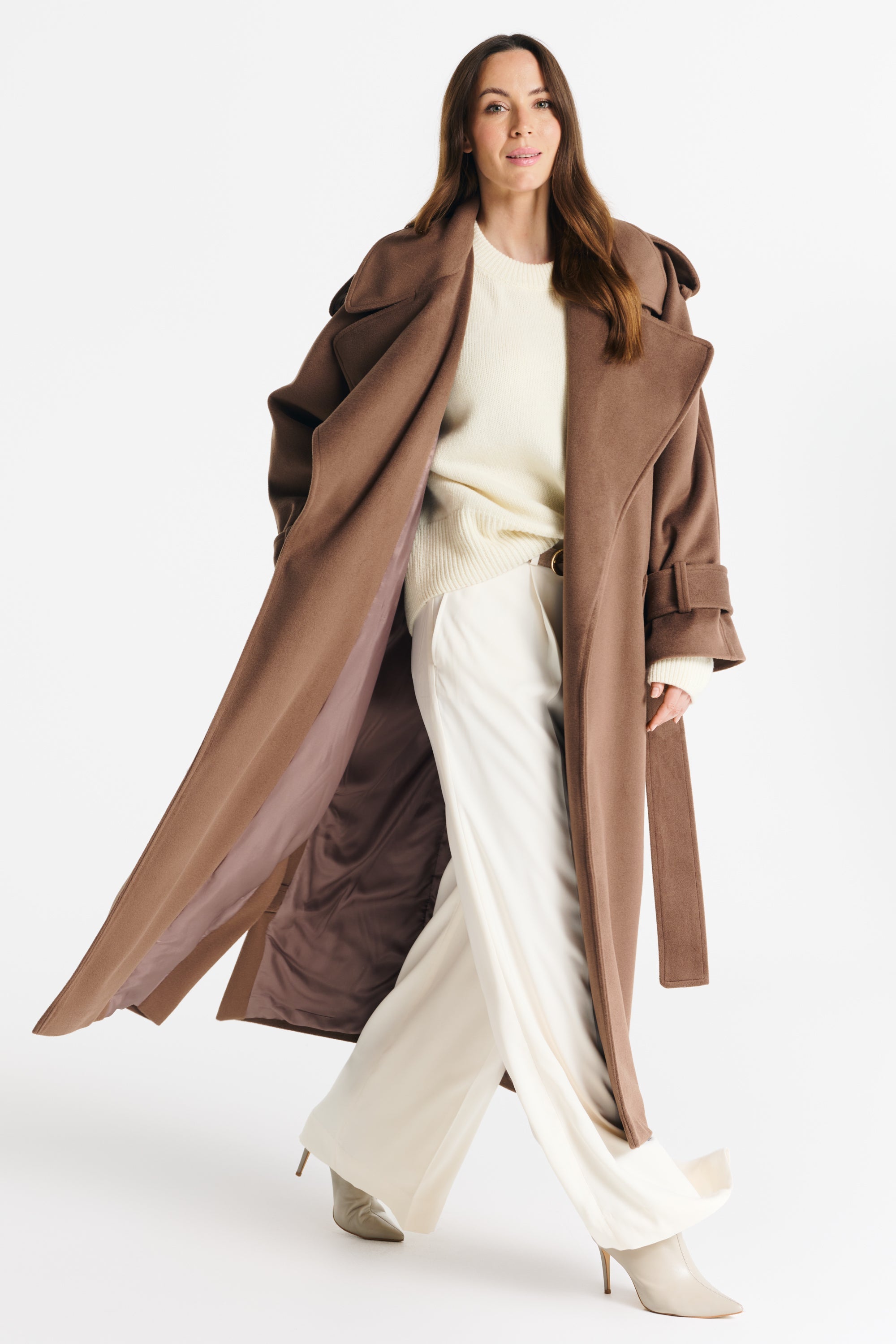 BARBARA coat light chocolate