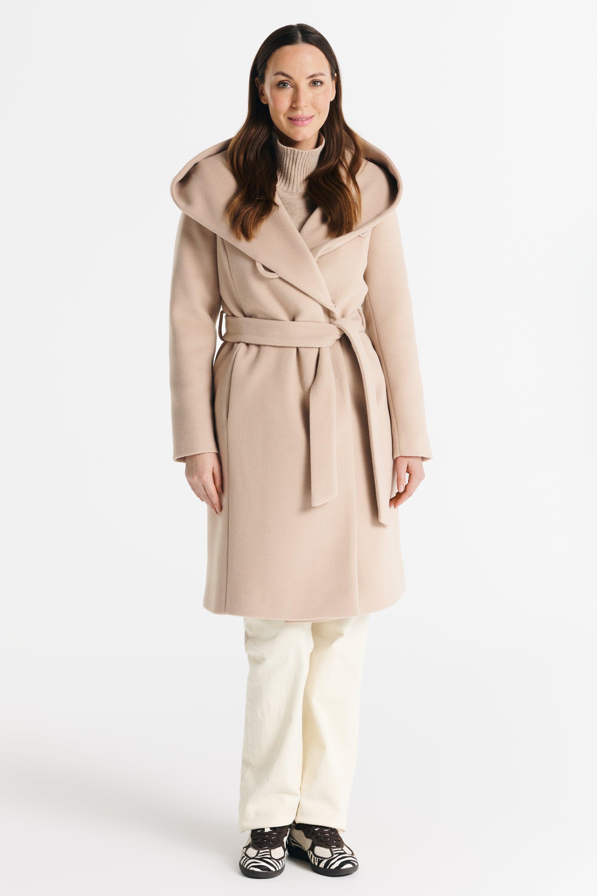 Verona Burgundy Alpaca Coat - salme.pl