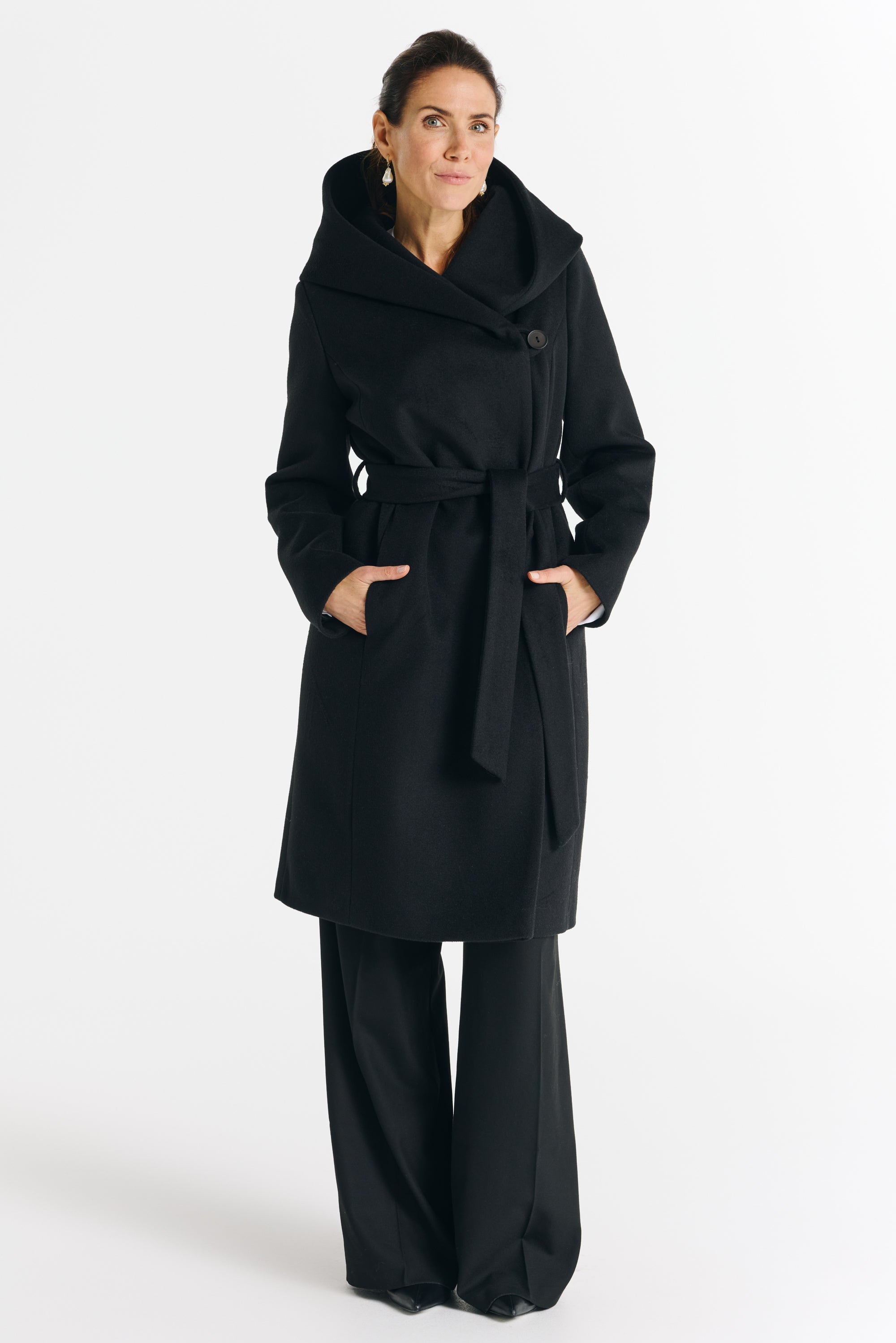 NOELIA midi coat black