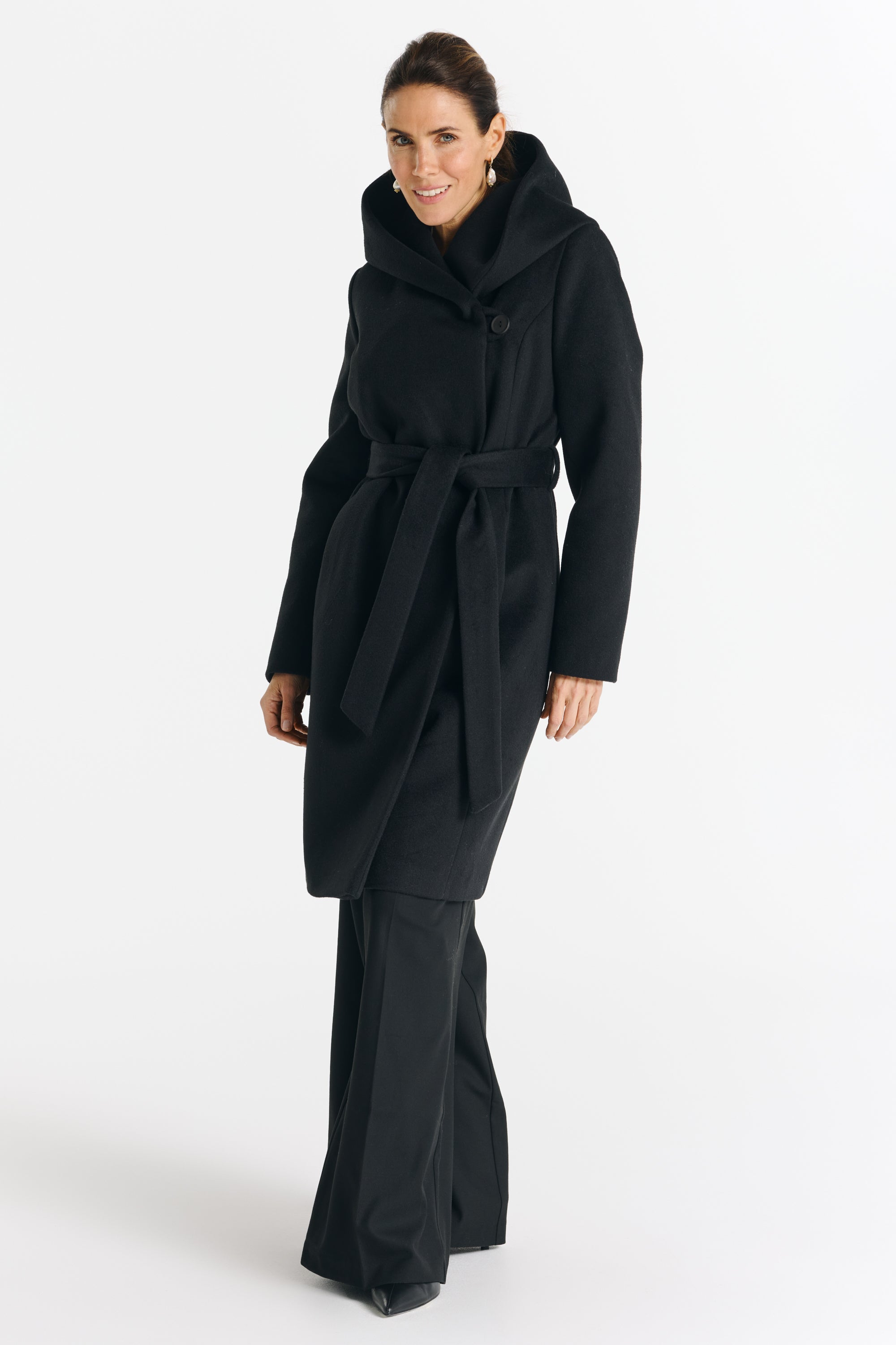 NOELIA midi coat black