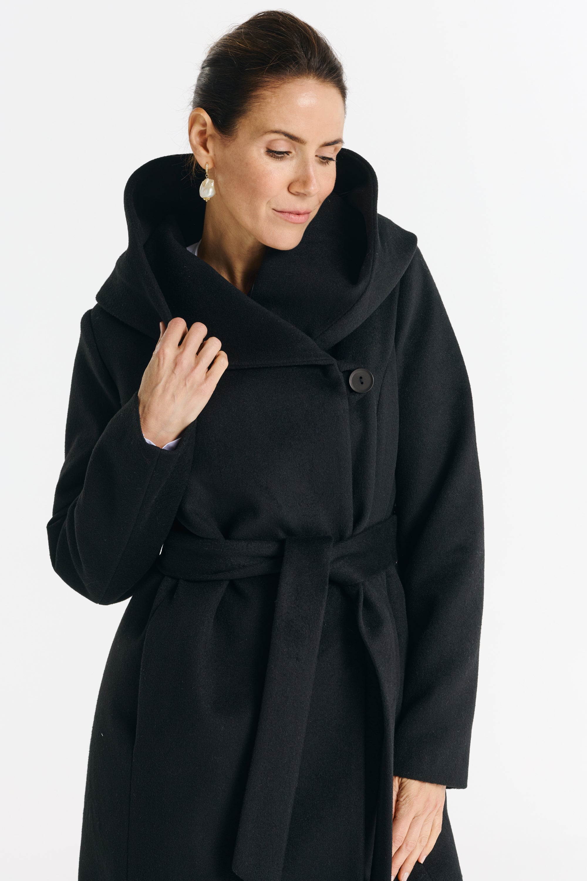 NOELIA midi coat black