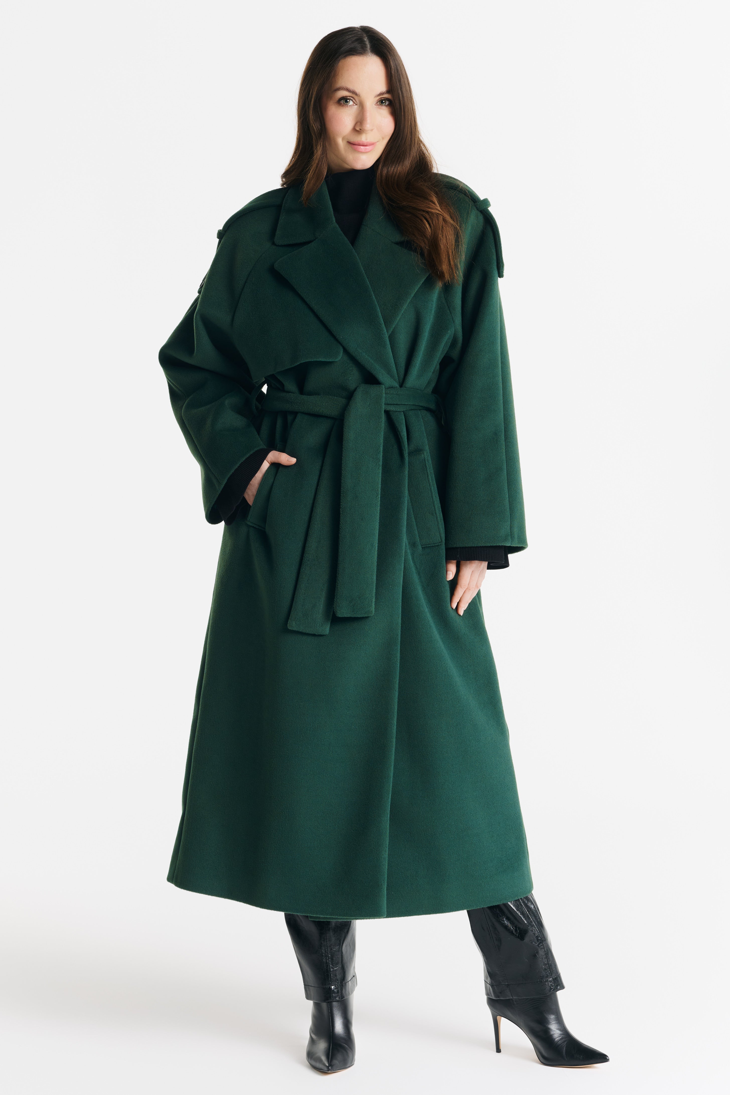 ALIANA green coat