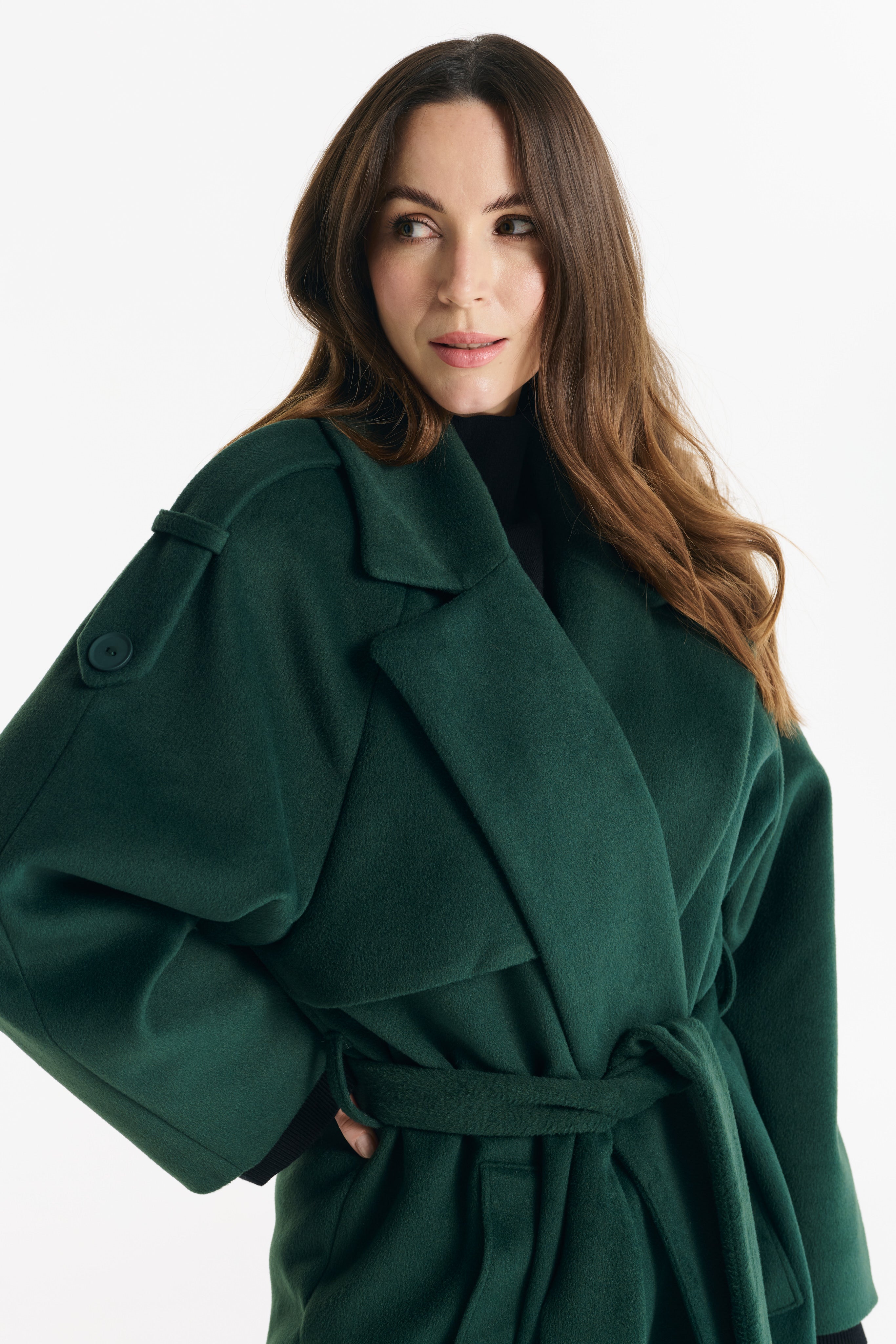 ALIANA green coat