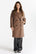 ROBERTA light chocolate herringbone coat