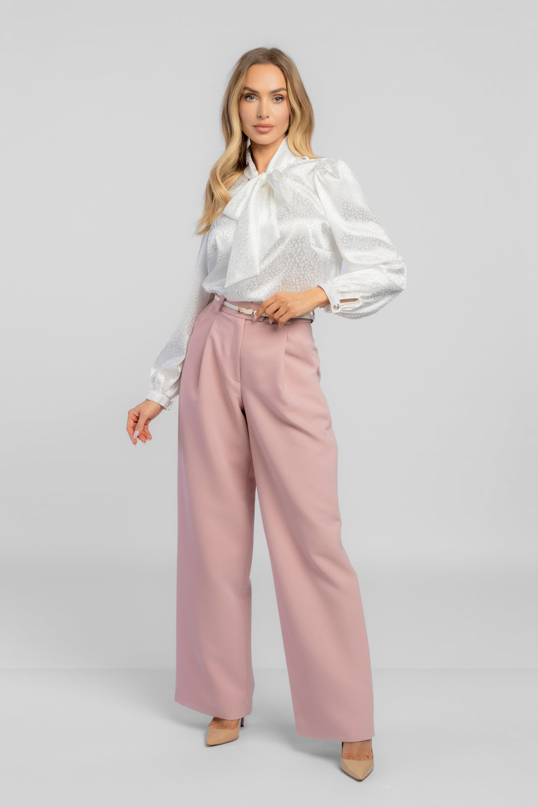 ARIA blouse white print