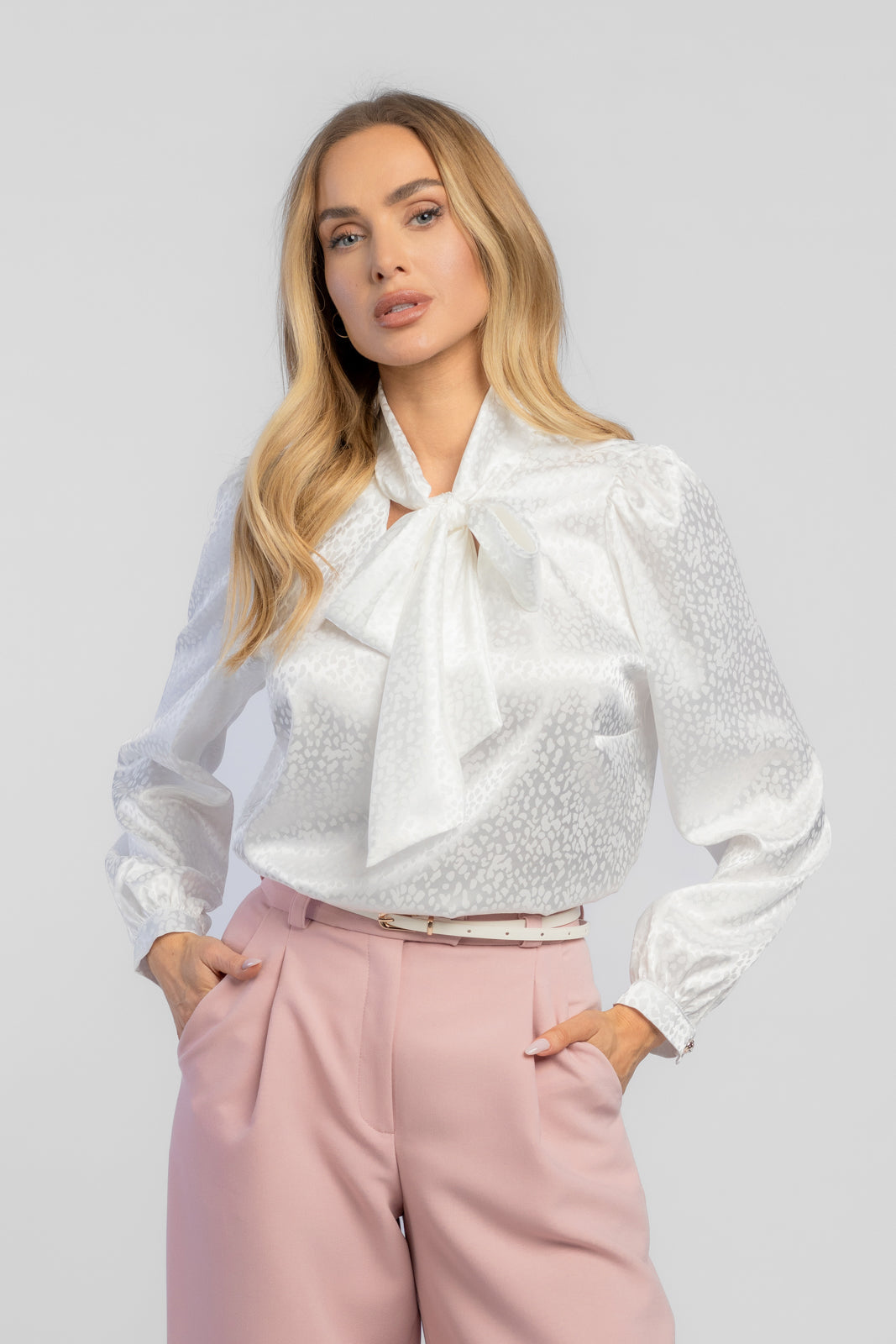 ARIA blouse white print