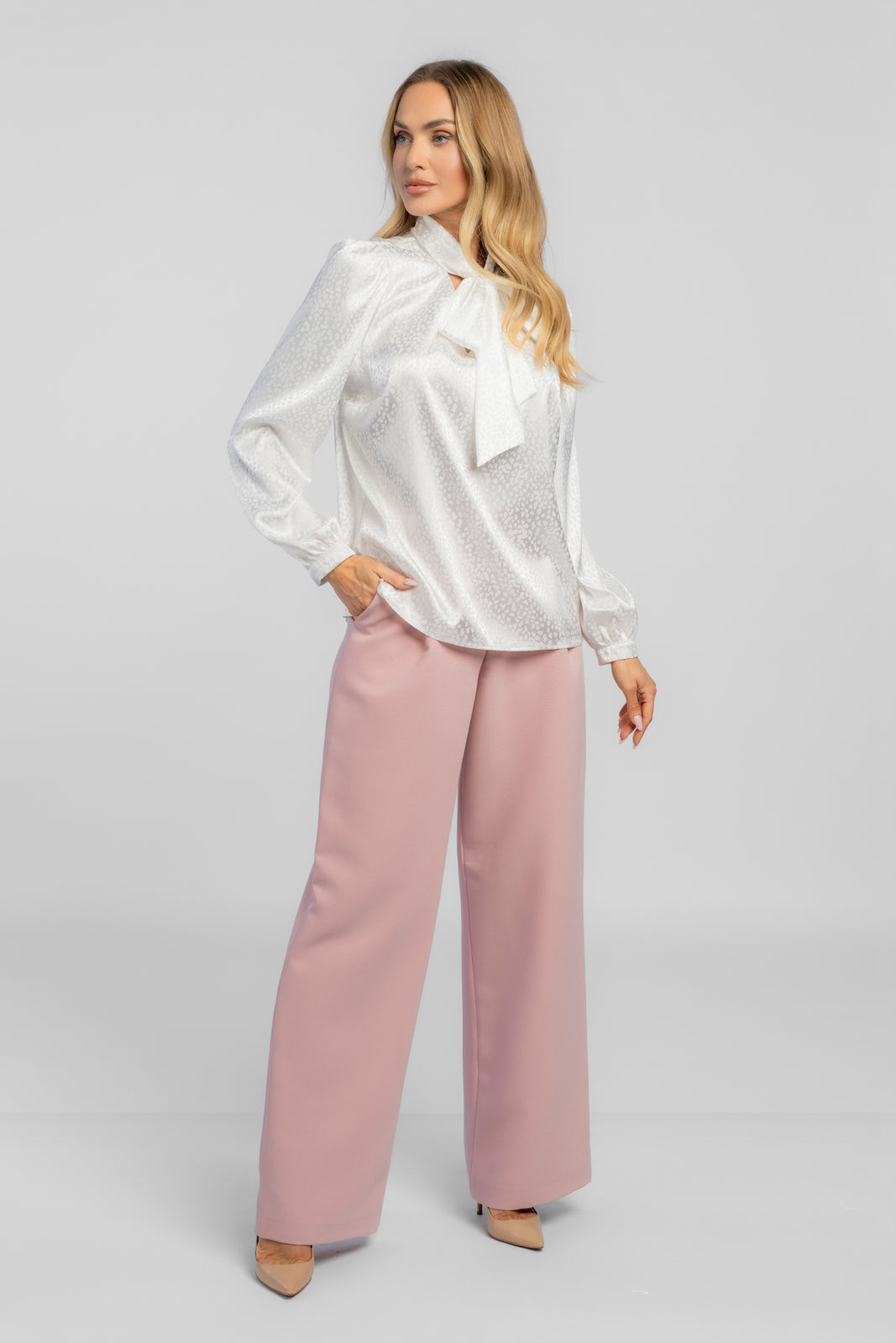 ARIA blouse white print