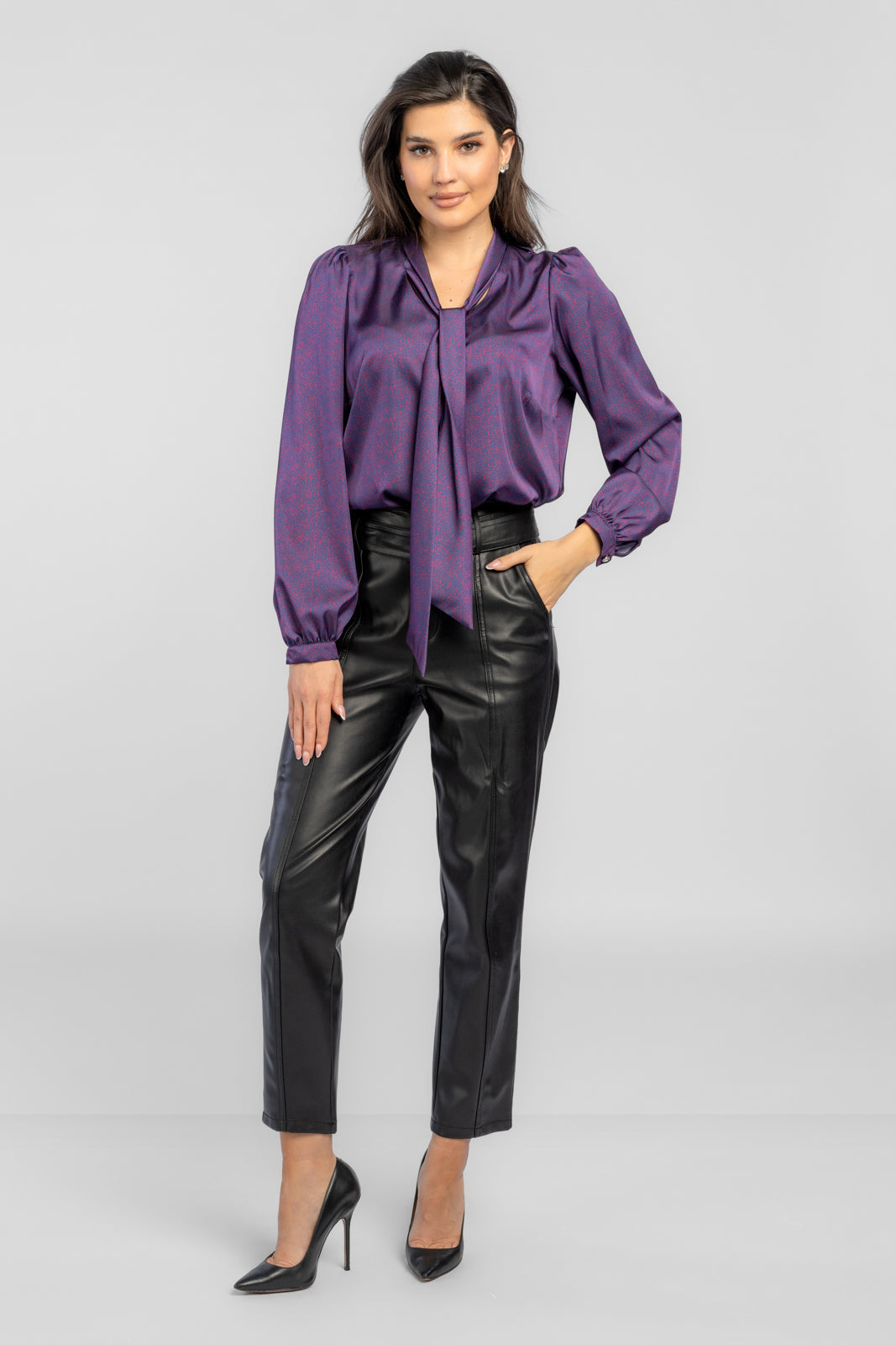 ARIA purple blouse