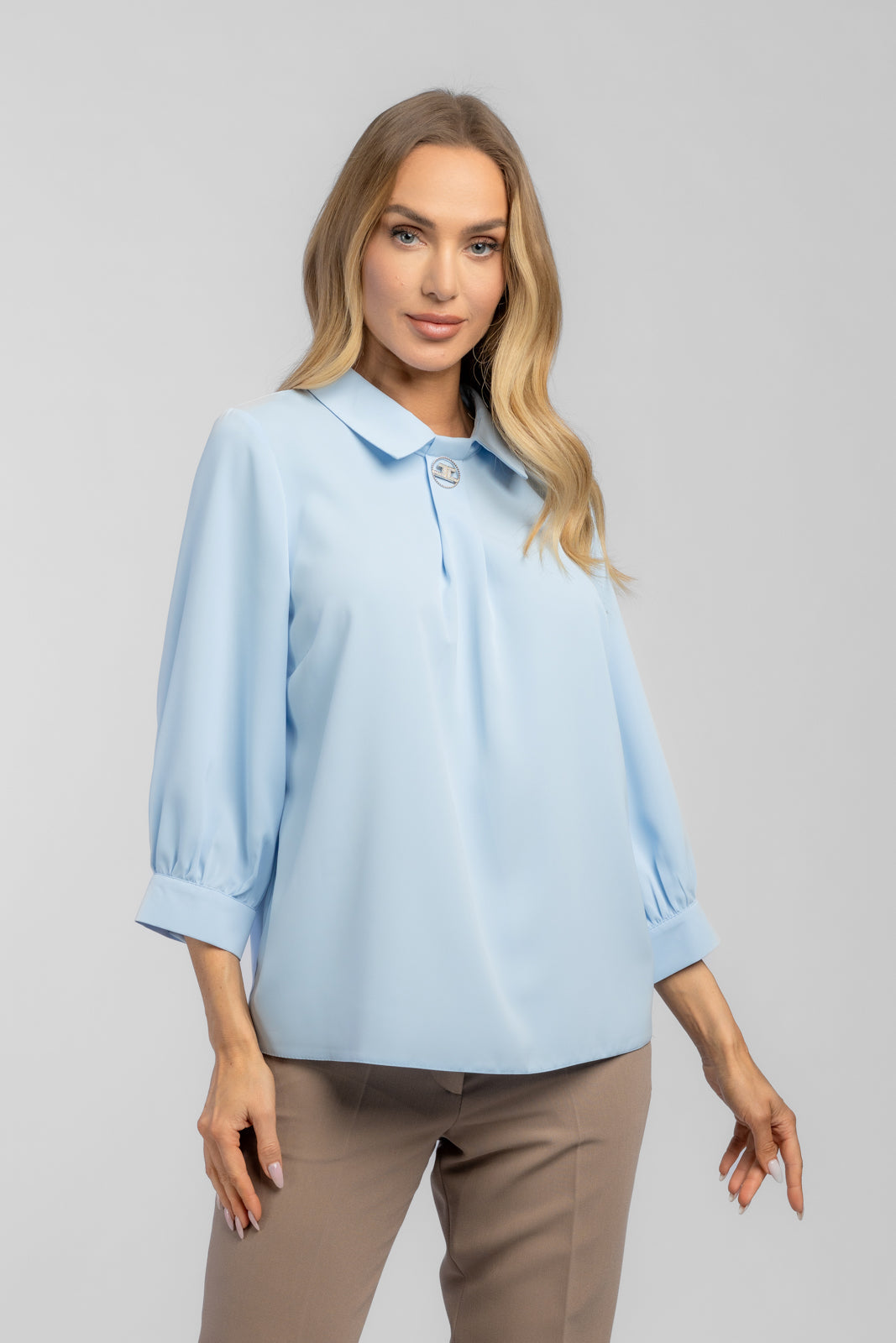 LILY blouse, light blue