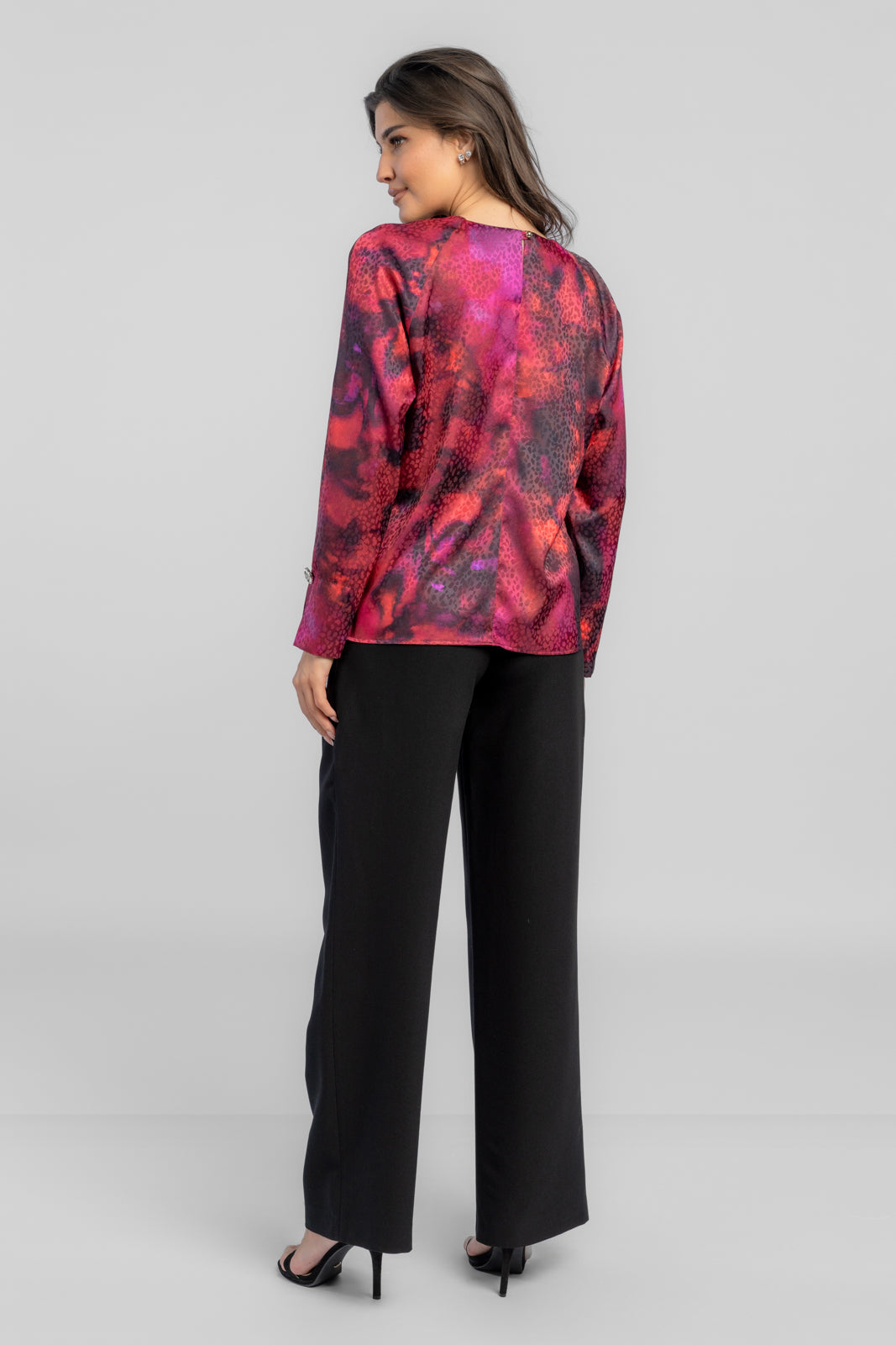 MARY blouse purple print