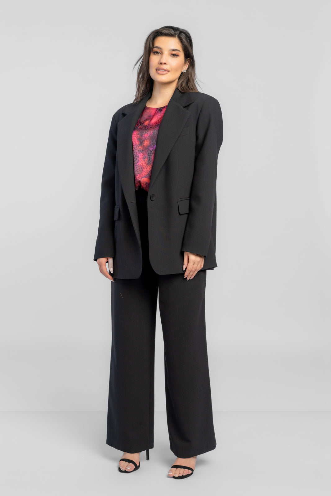 MARY blouse purple print