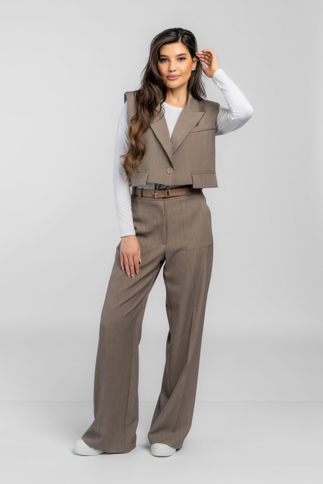 ELIZABETH women's suit beige