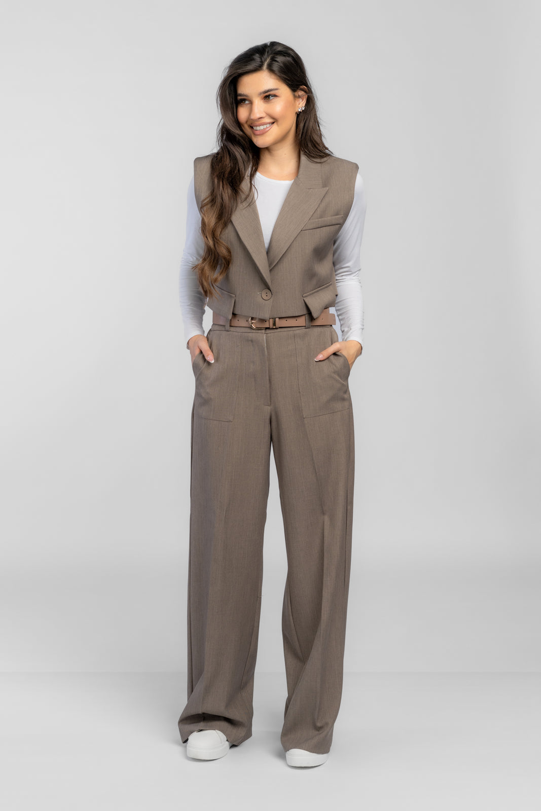 ELIZABETH women's suit beige