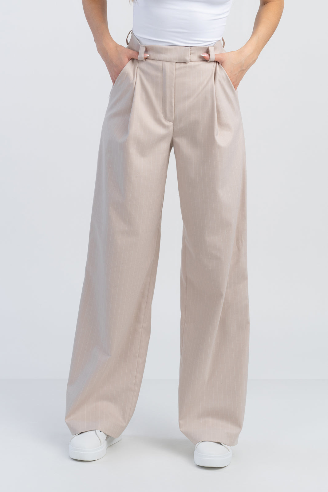 EMILY women's suit beige stripes