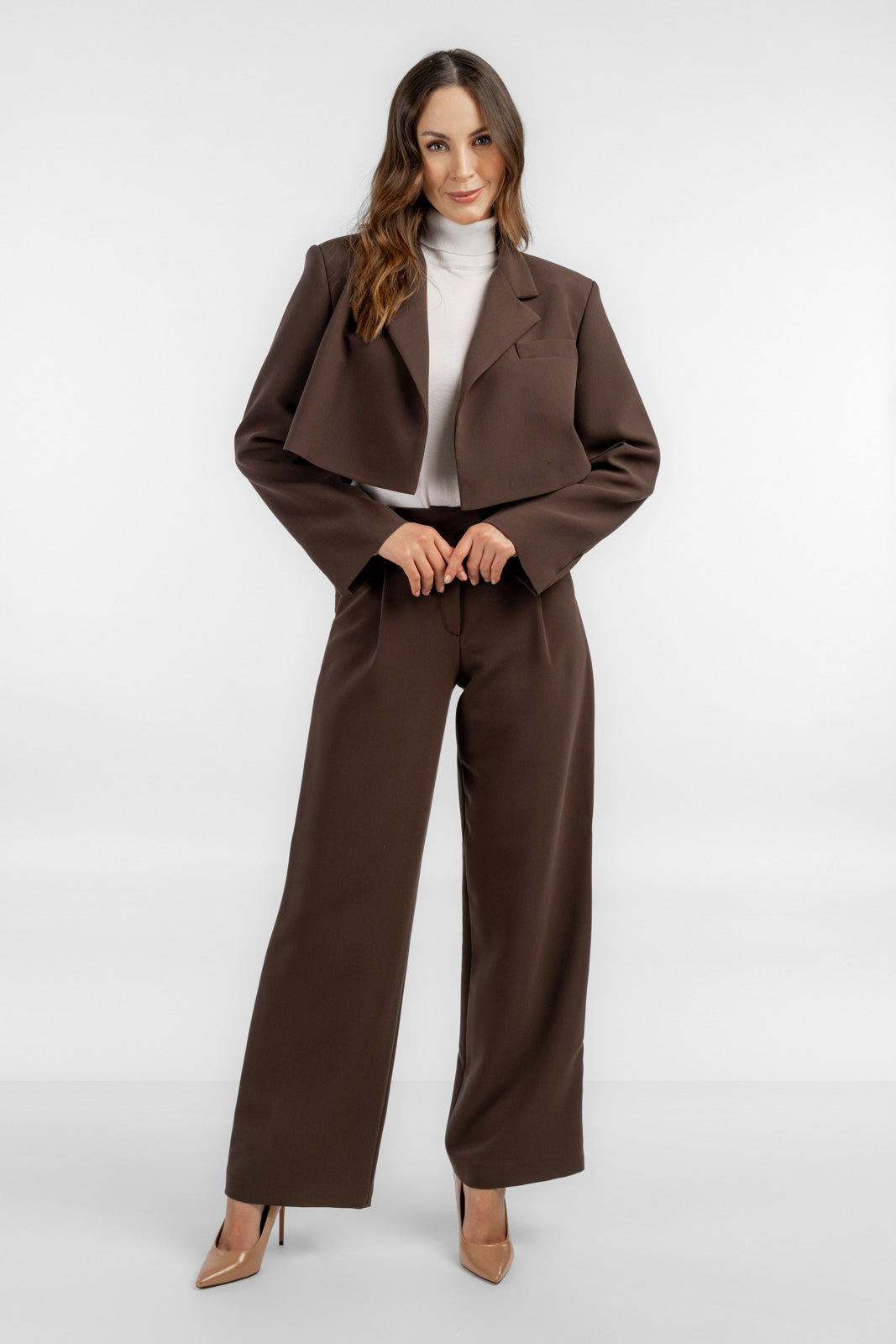 Emily chocolate women's suit - salme.pl