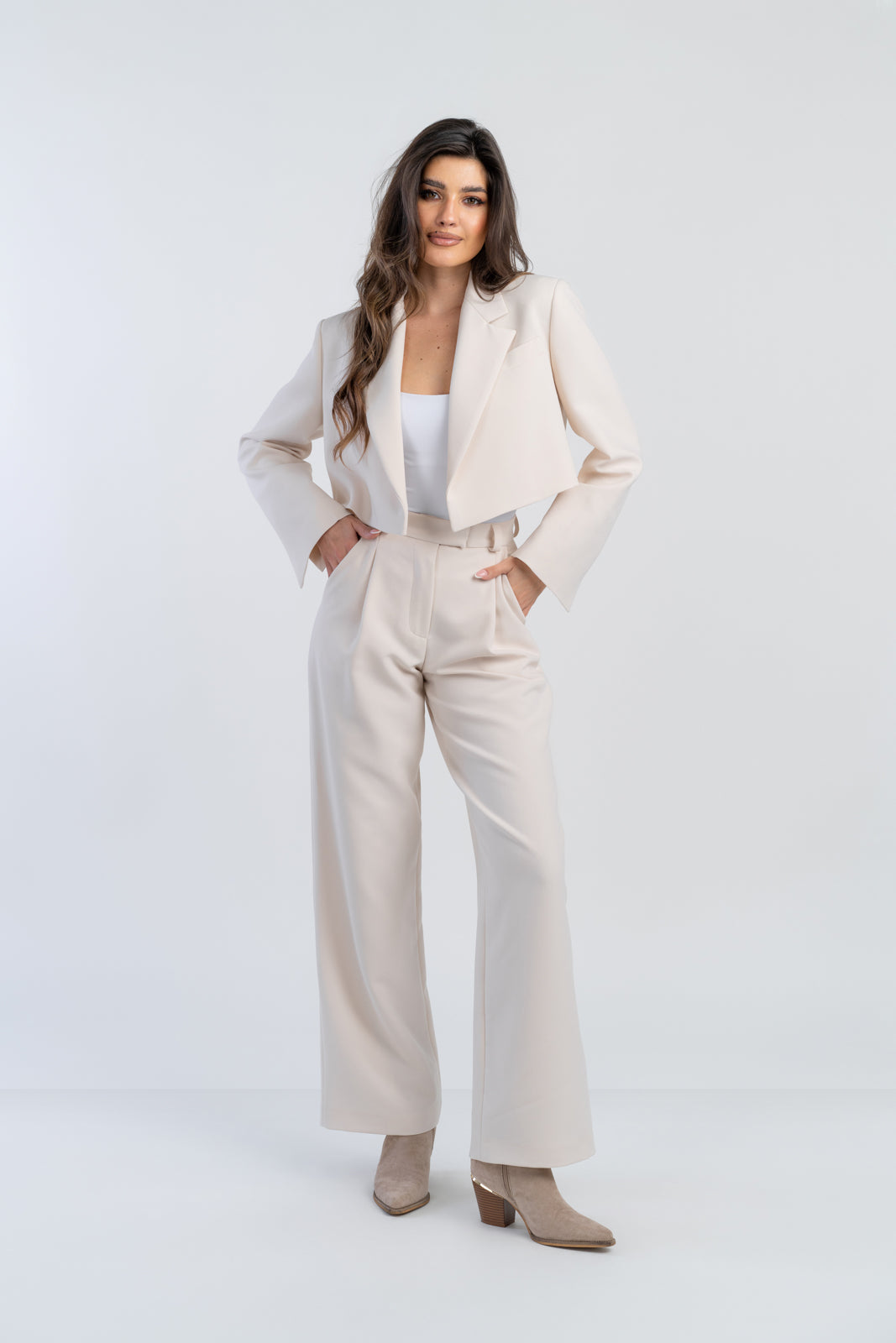 EMILY cream women's suit