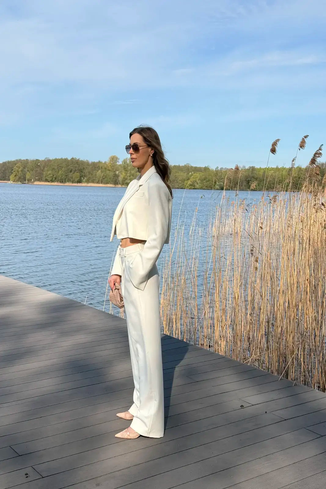EMILY cream women's suit