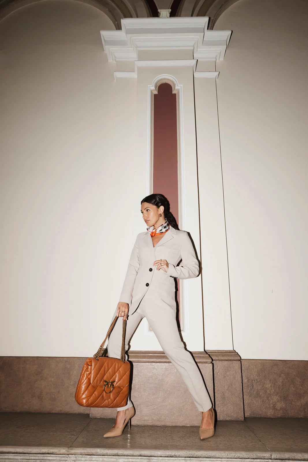 Women's suit MARTYNA latte