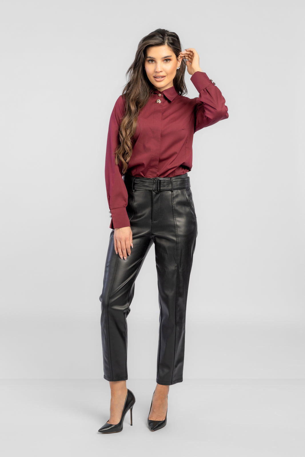 NOEMI burgundy shirt