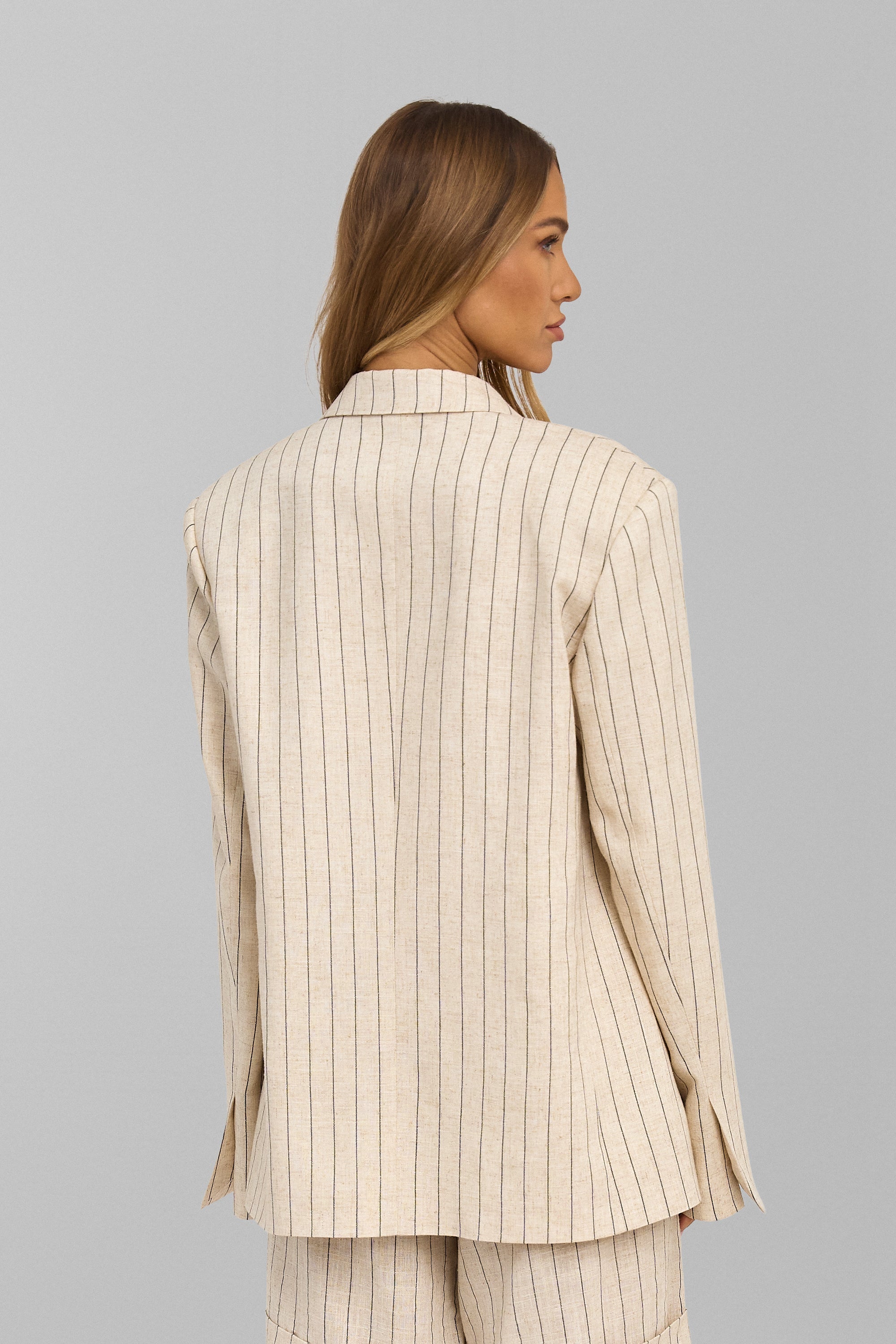 LISA striped linen jacket