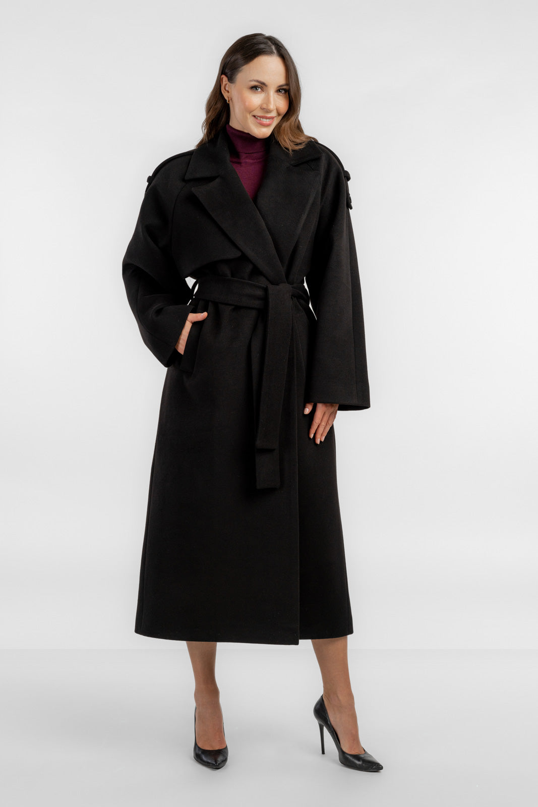 ALIANA coat black