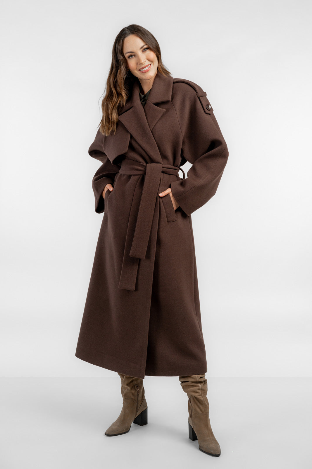 ALIANA chocolate coat