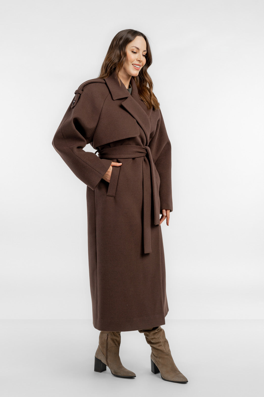 ALIANA chocolate coat