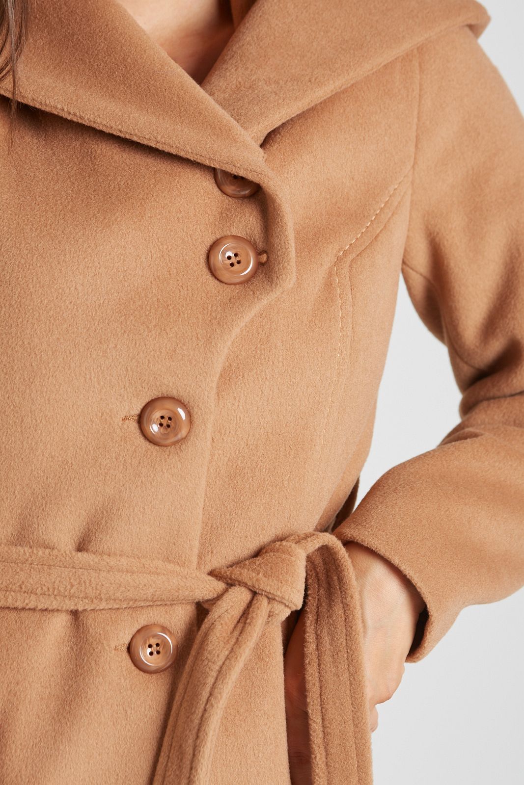 MARIKA camel alpaca coat 