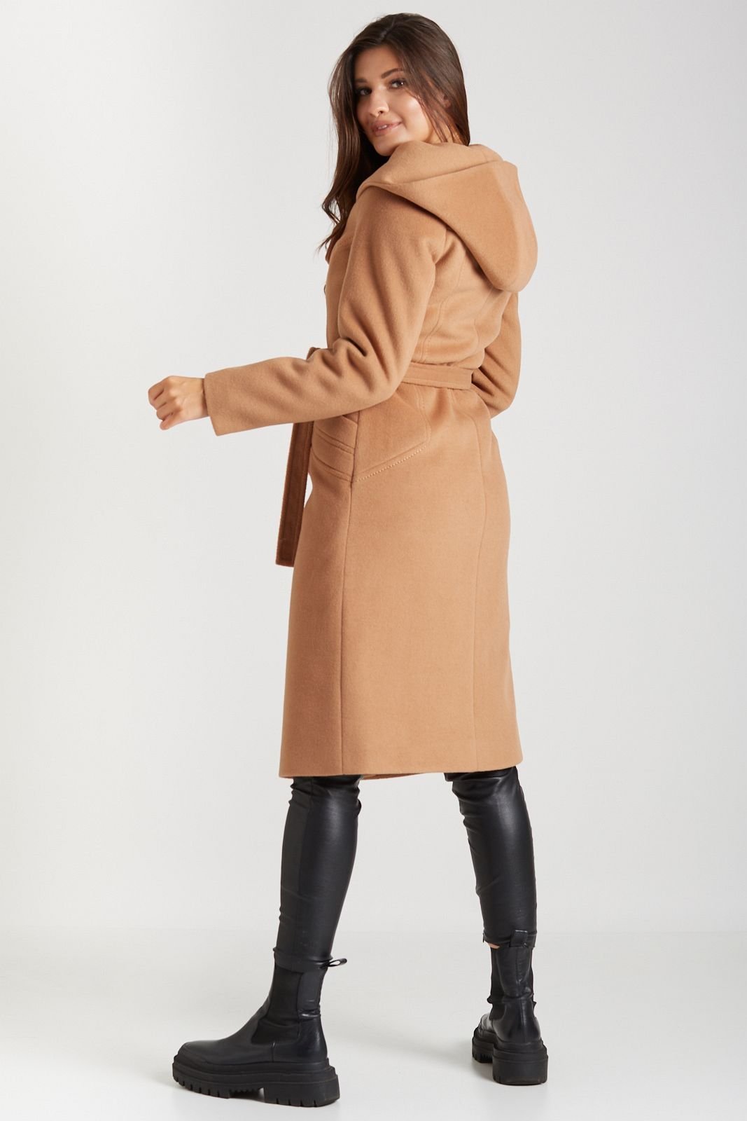 MARIKA camel alpaca coat 