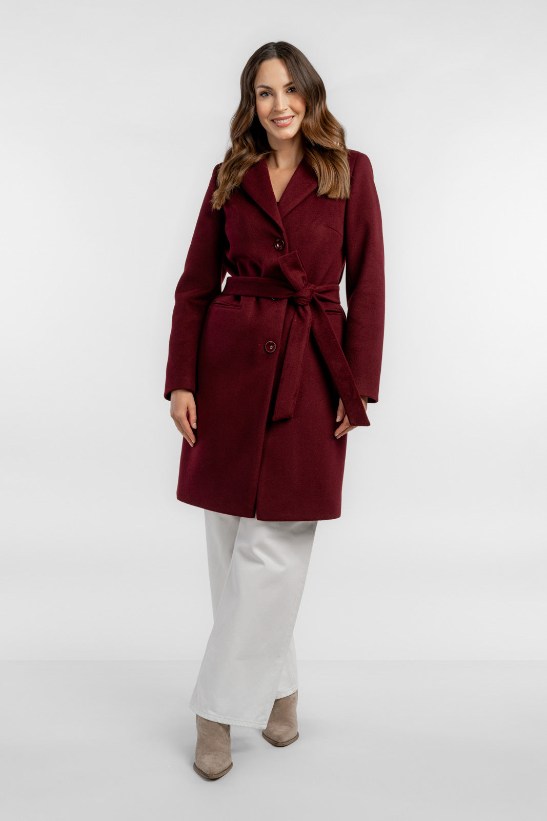 MOLLIE coat burgundy