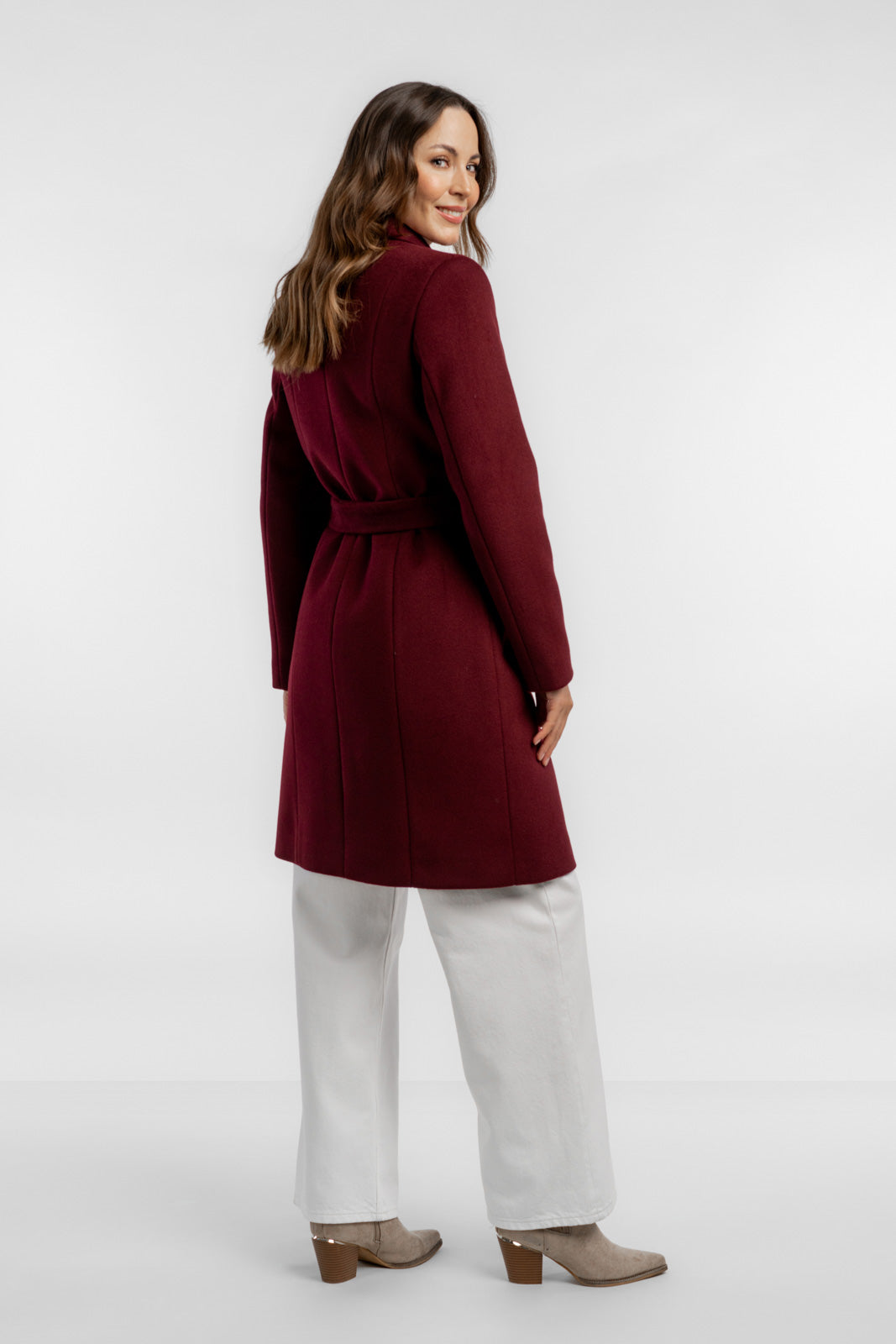 MOLLIE coat burgundy