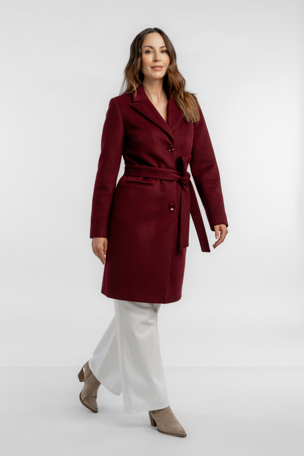 MOLLIE coat burgundy