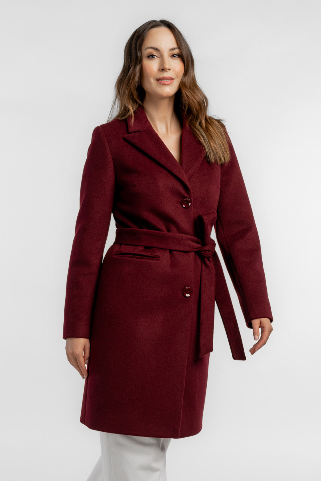 MOLLIE coat burgundy