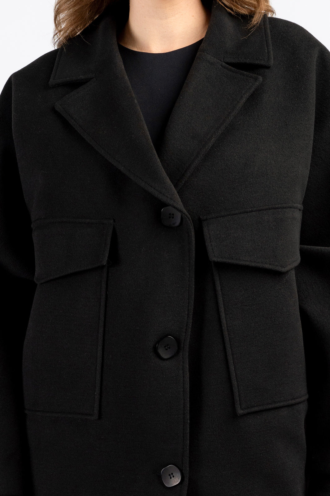 OMENA coat black