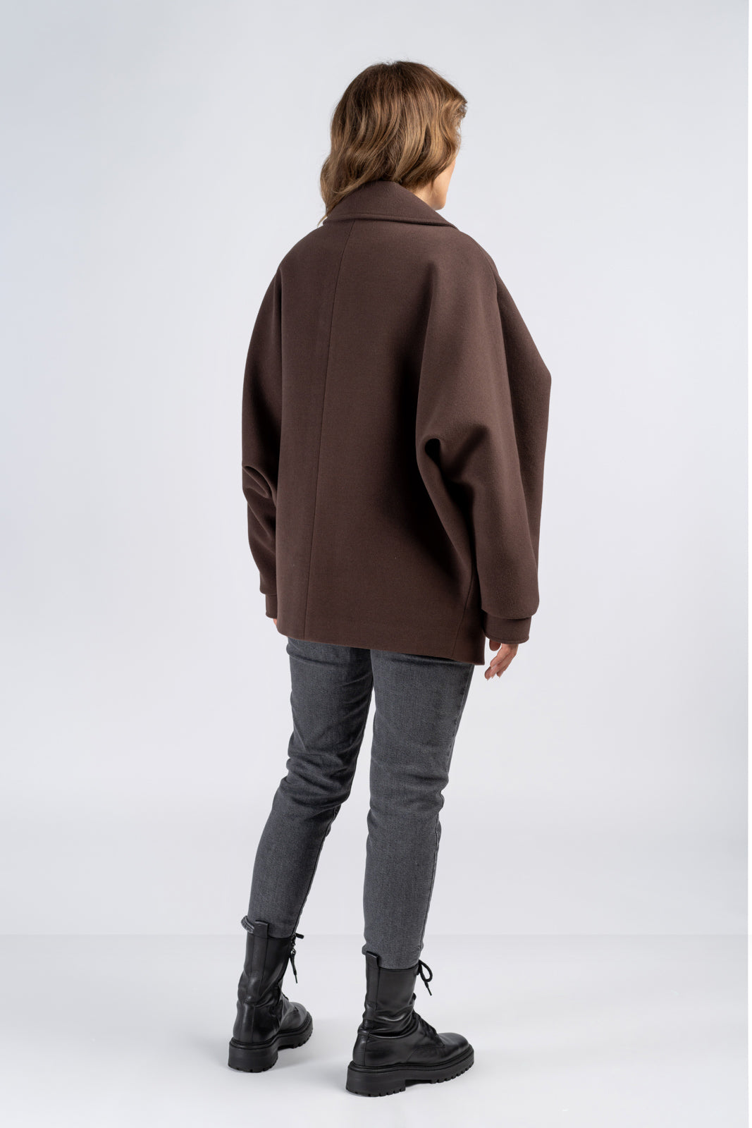 OMENA coat chocolate