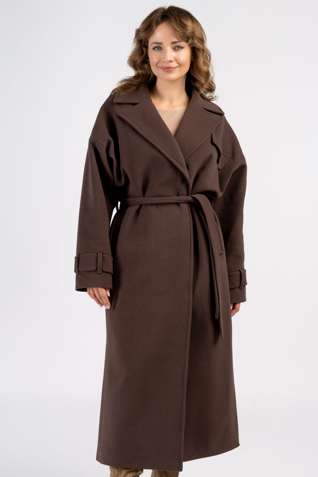 The Softmachine ALDO COAT ダークブラウン Salma Chocolate Alpaca Coat - salme.pl