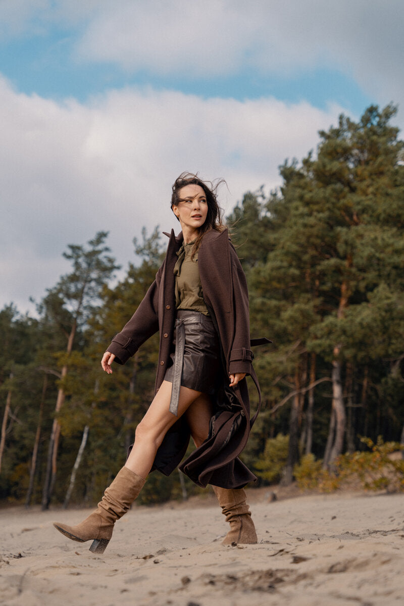 SALMA chocolate coat