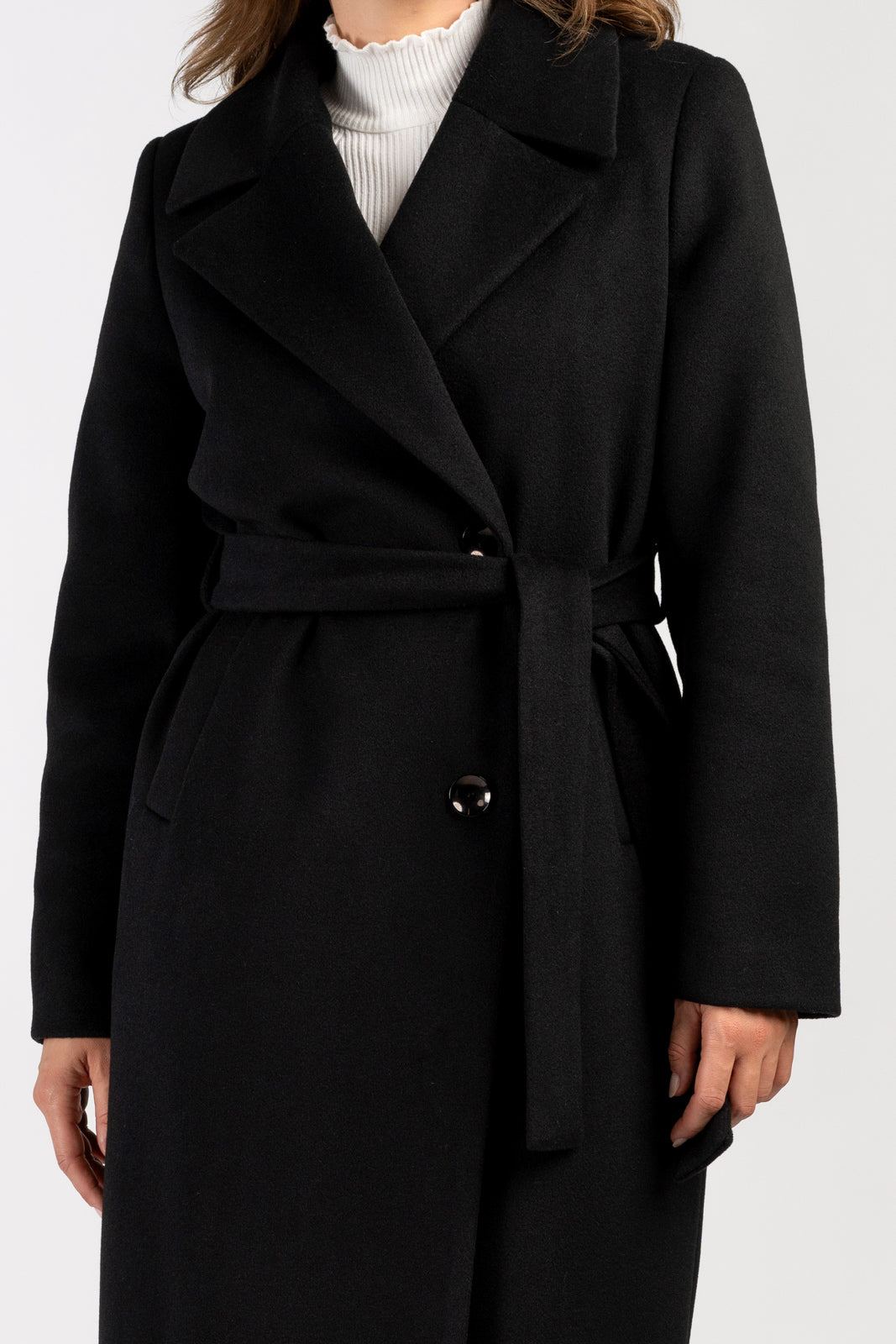 VERONA maxi coat black