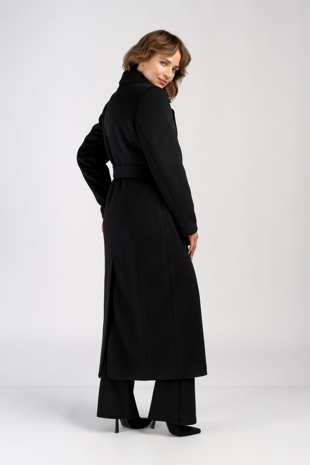 VERONA maxi coat black