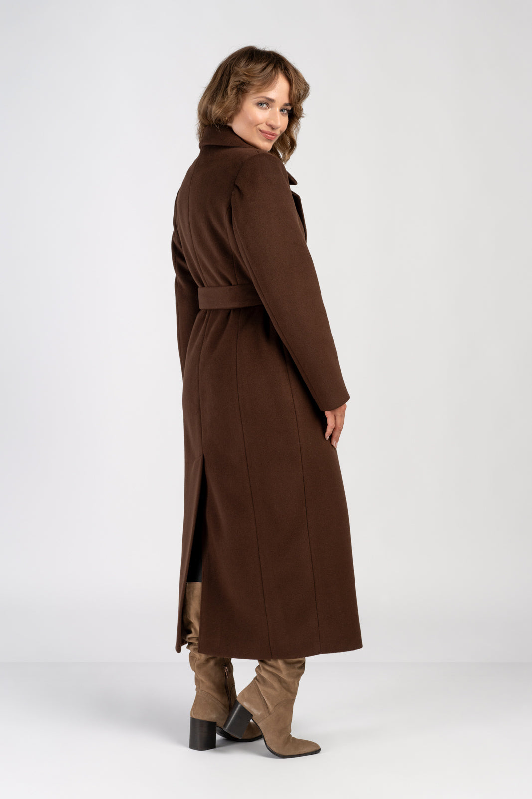 VERONA maxi coat chocolate