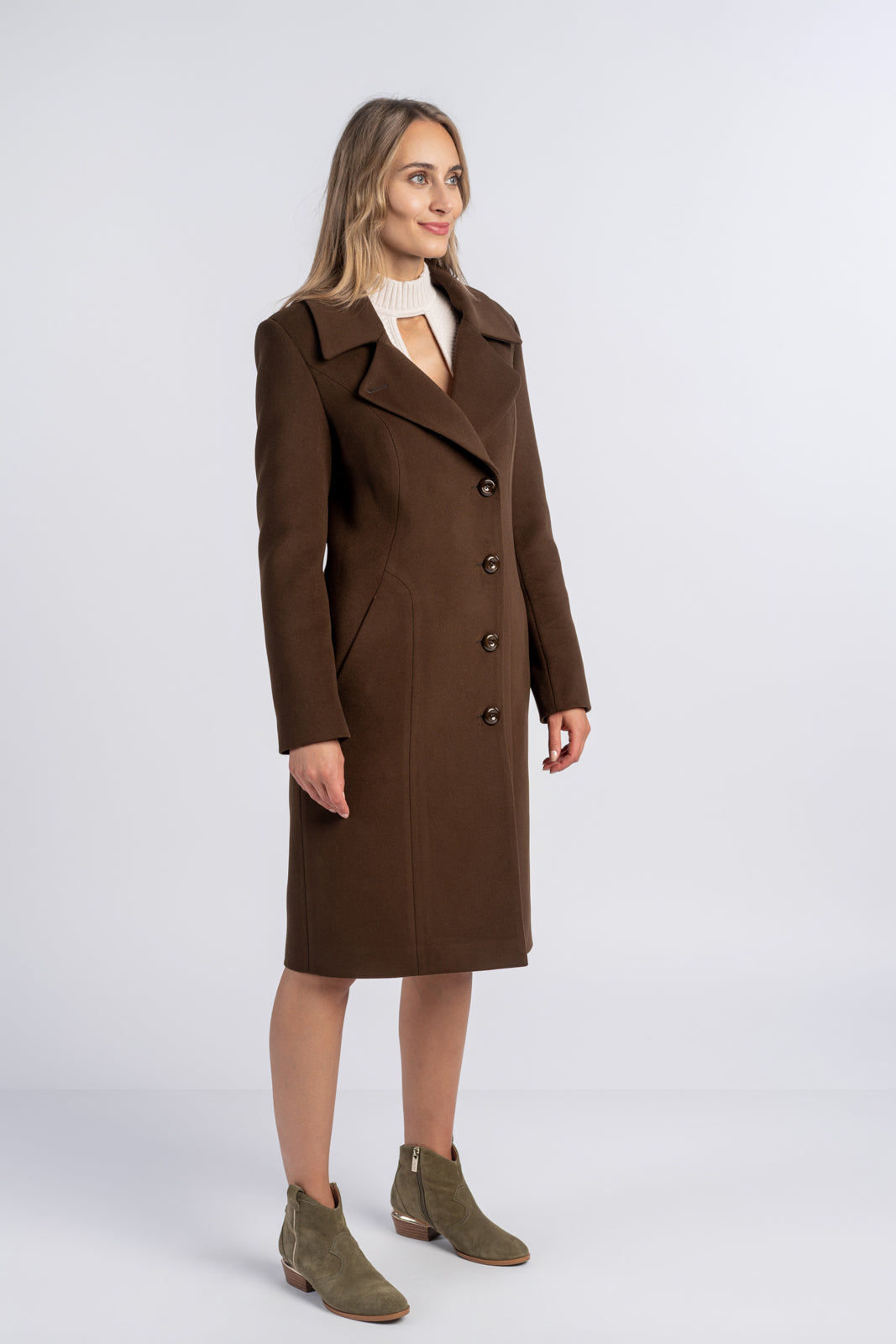 ZUZANNA coat, dark brown 