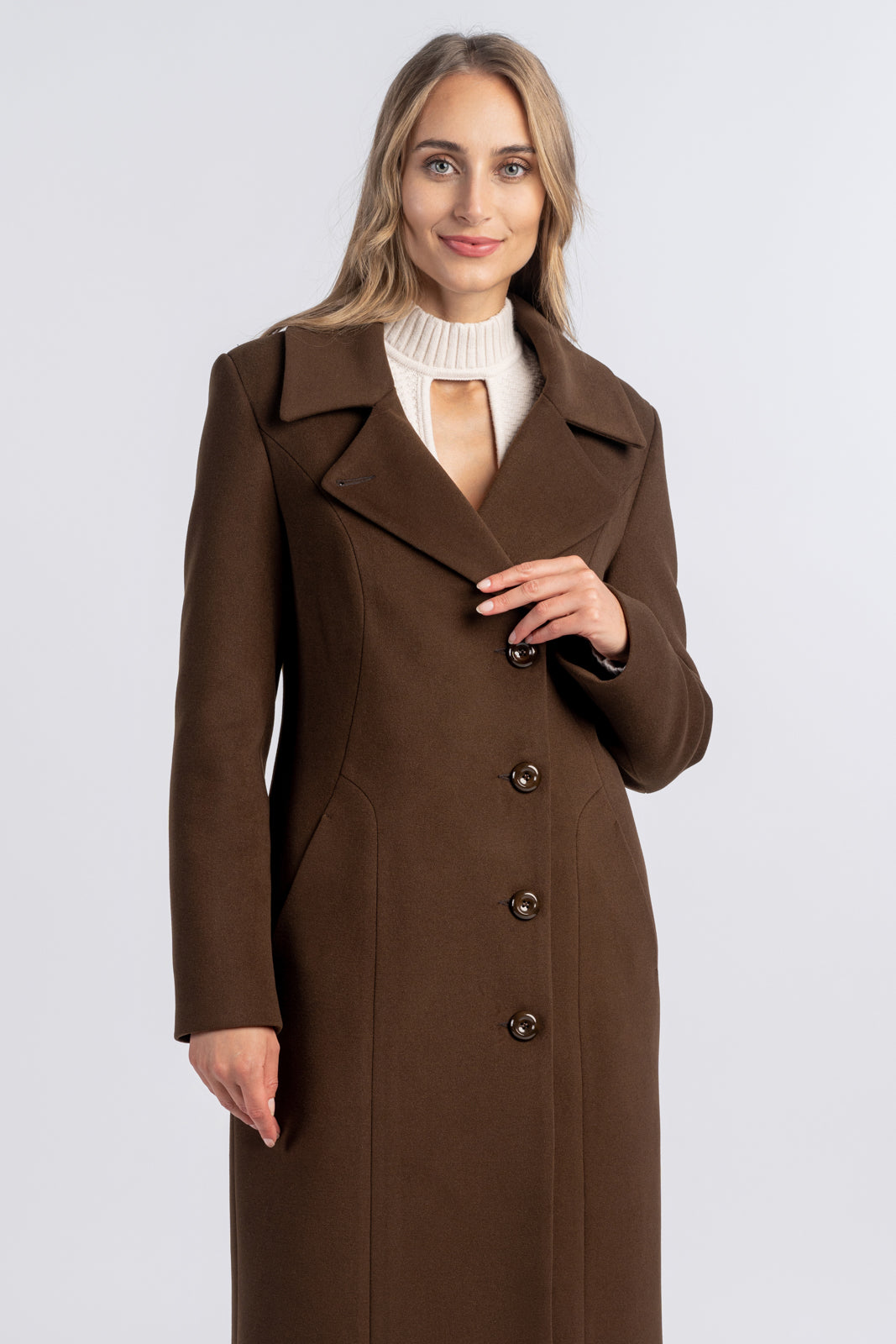 ZUZANNA coat, dark brown 
