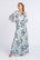JASMINE dress blue flowers