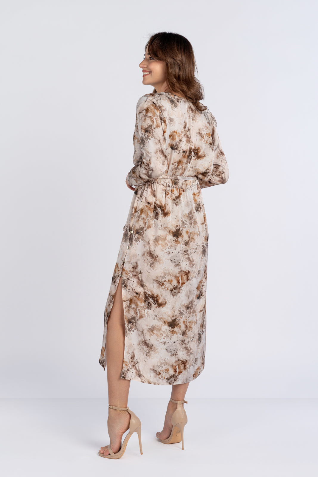 SELENA dress, beige print
