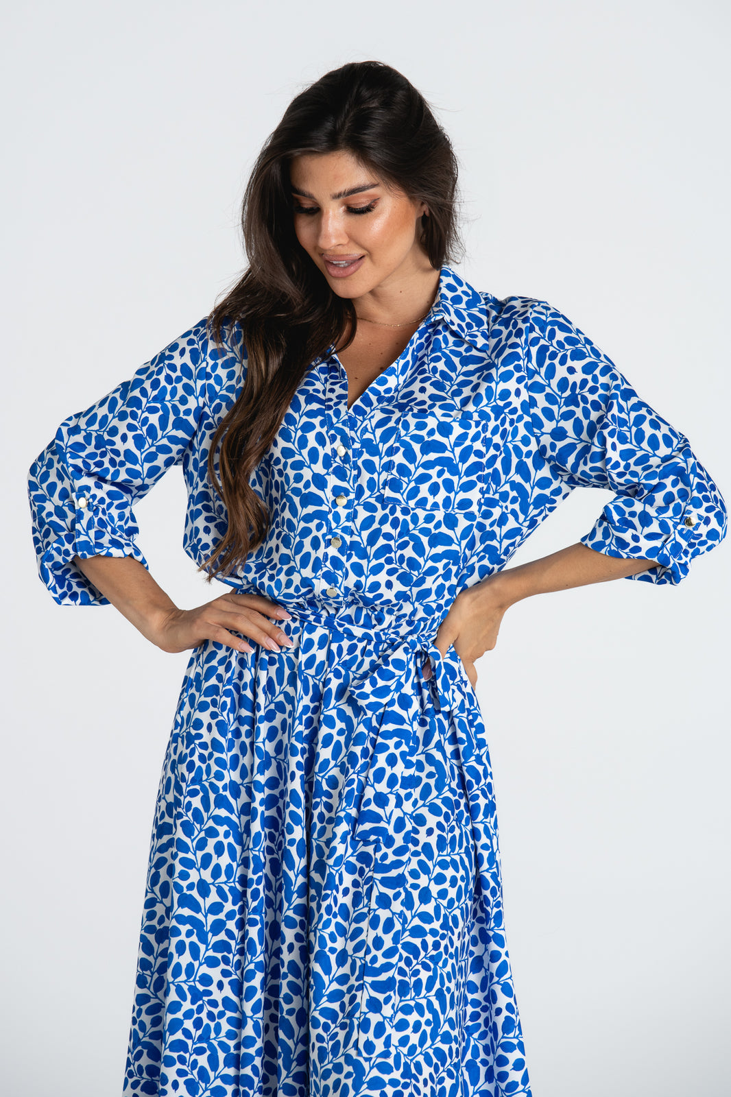 SOFIA dress pattern blue