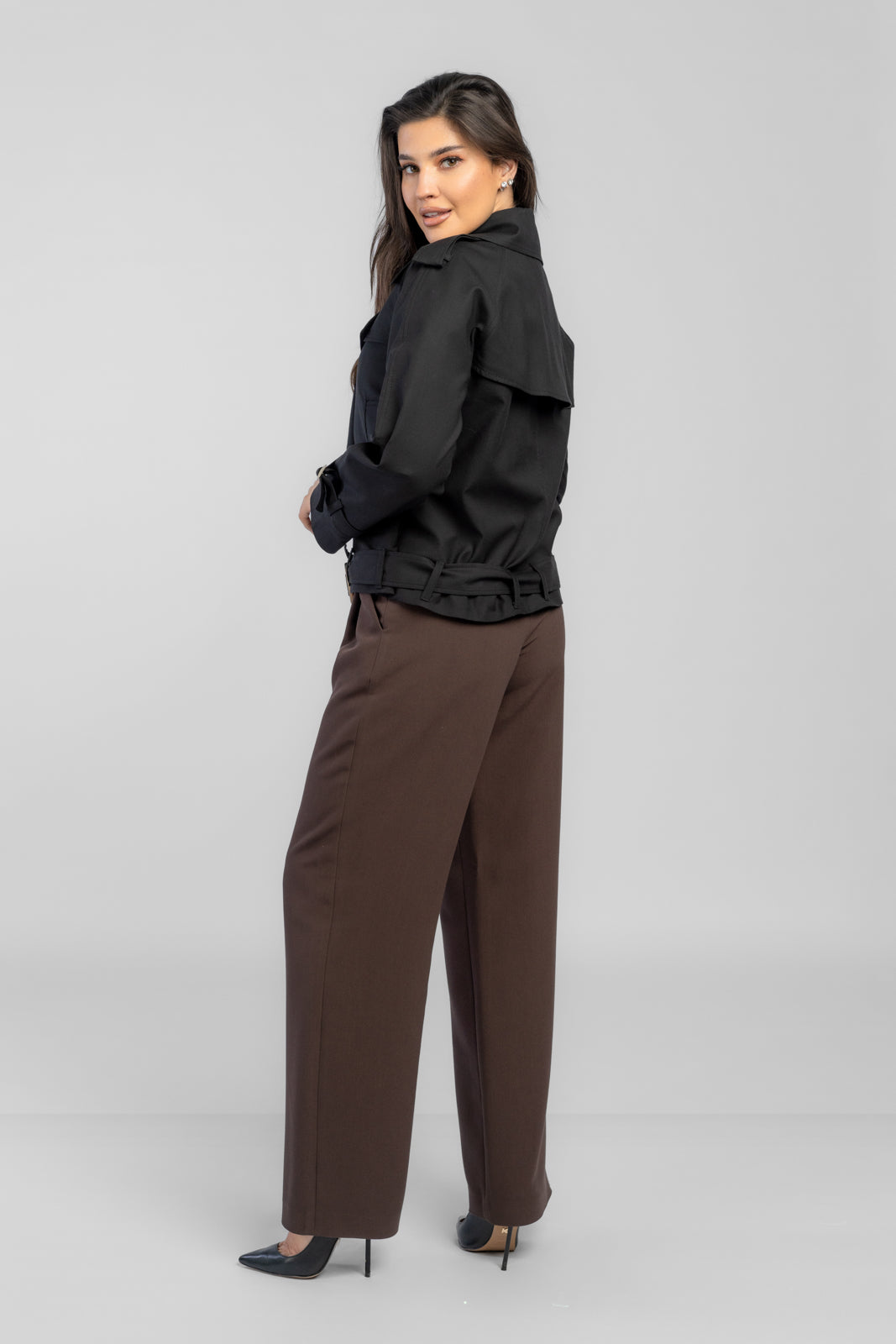 ADA trench coat black