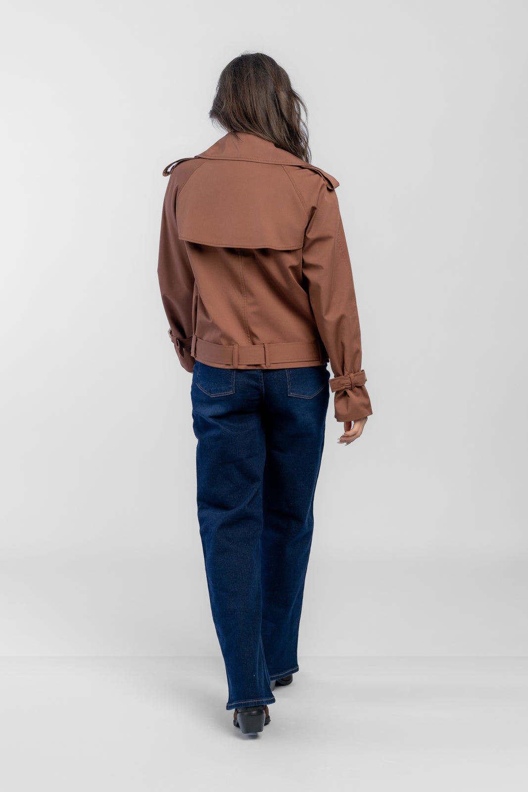 Chocolate ADA trench coat